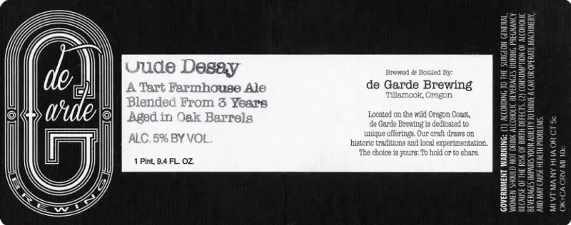 de Garde Brewing Oude Desay