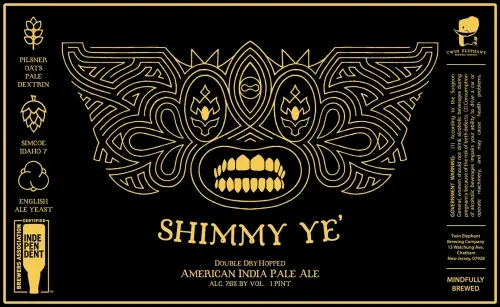 Twin Elephant Brewing Company Shimmy Ye'