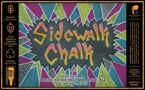 Twin Elephant Brewing Company Sidewalk Chalk