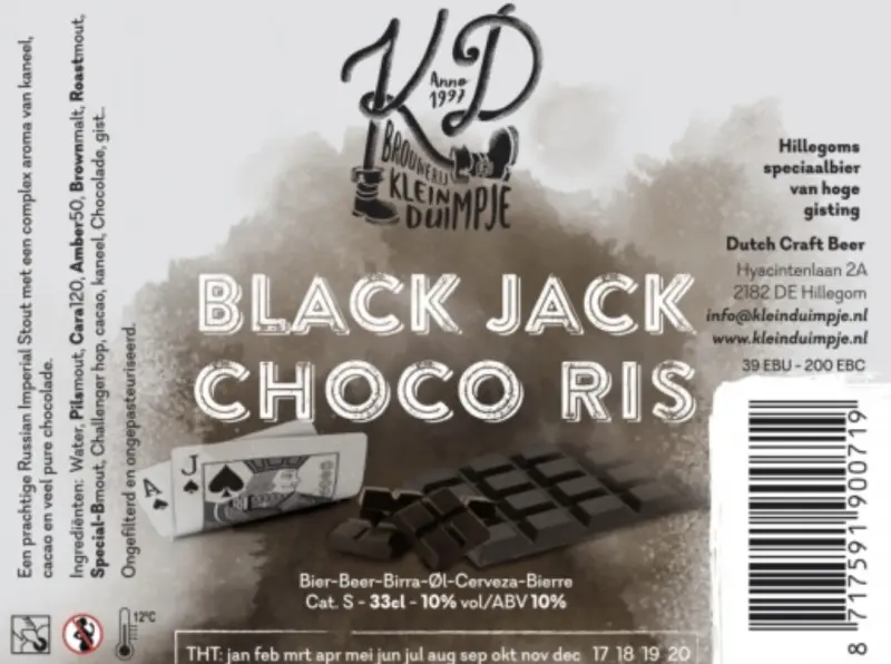 Brouwerij Klein Duimpje Black Jack Choco RIS