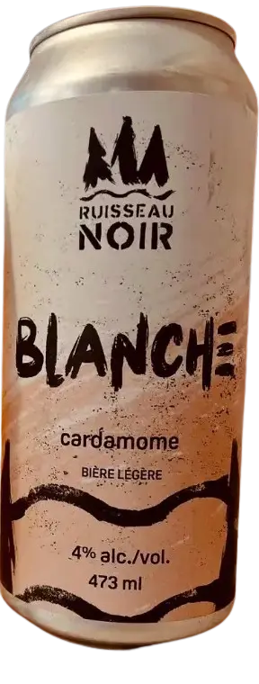 Microbrasserie Ruisseau Noir Blanche Cardamome