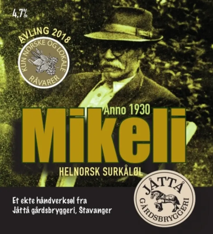 Jåttå Gårdsbryggeri Mikeli Anno 1930