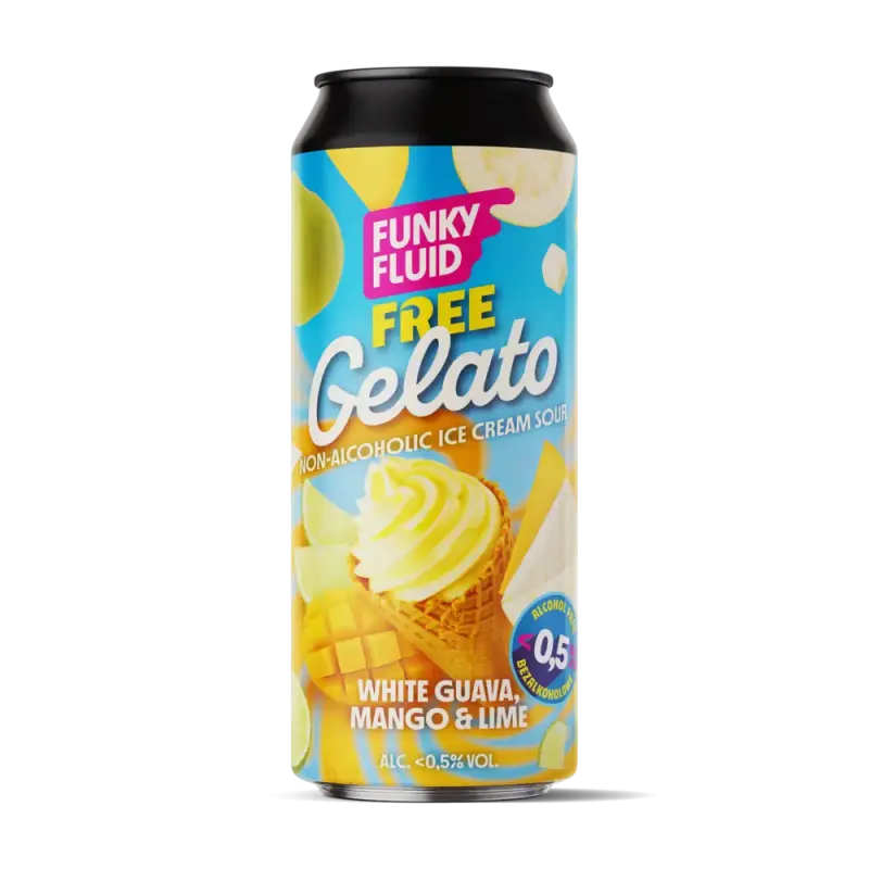 Funky Fluid Free Gelato: White Guava, Mango & Lime