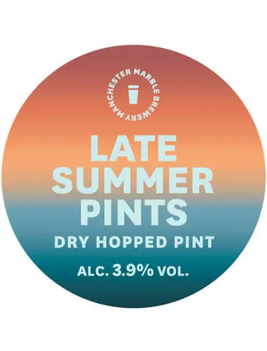 Marble Beers Late Summer Pints