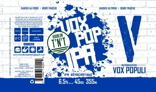 Microbrasserie Vox Populi Vox Pop IPA (T'N'T)