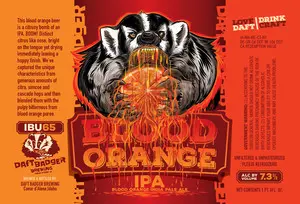 Daft Badger Brewing Blood Orange IPA