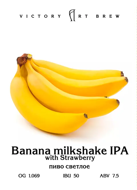 Victory Art Brew Banana Milkshake IPA with Strawberry