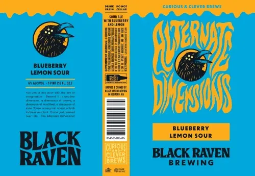 Black Raven Brewing Alternate Dimensions - Blueberry Lemon Sour