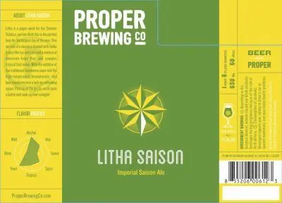 Proper Brewing Company Litha Saison