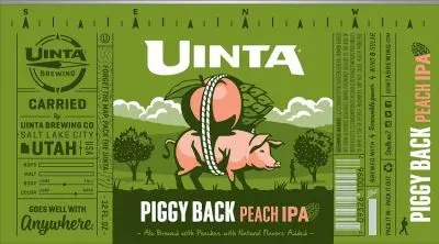 Uinta Brewing Company Piggy Back Peach IPA