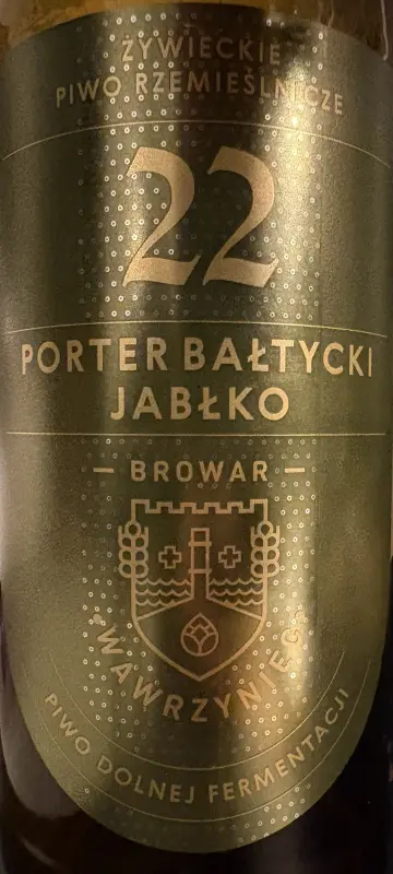 Browar Wawrzyniec 22 Porter Bałtycki Jabłko