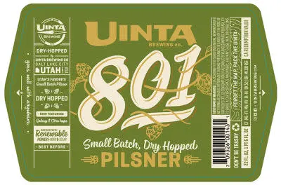 Uinta Brewing Company 801 Pilsner - Dry Hopped w/Galaxy & Simcoe