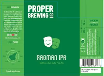Proper Brewing Company Ragman IPA