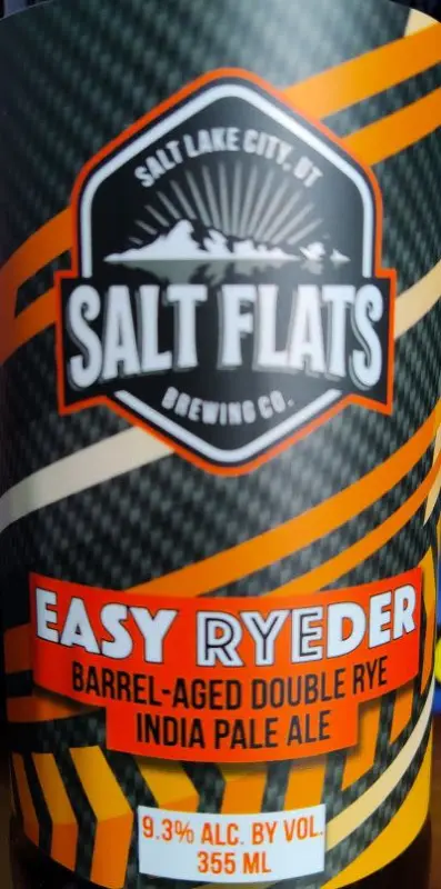 Salt Flats Brewing Easy Ryeder