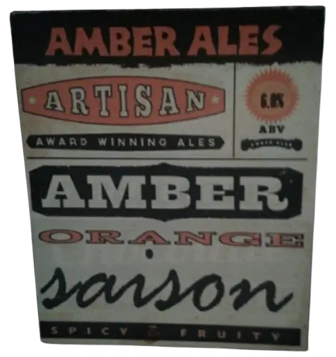Amber Ales Orange Saison