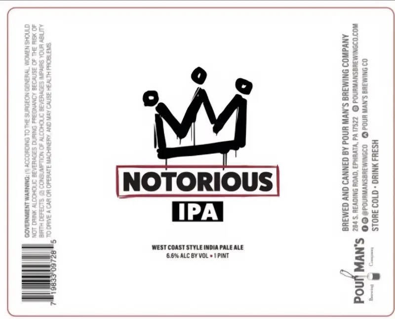 Pour Man's Brewing Company Notorious IPA