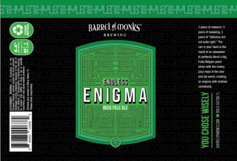 Barrel of Monks Brewing Endless Enigma