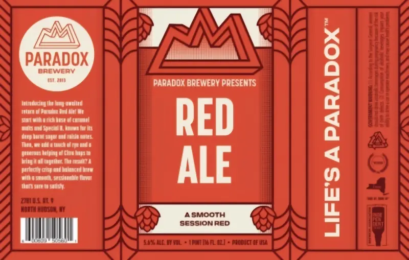 Paradox Brewery Red Ale