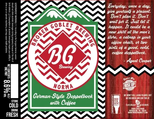 Broken Goblet Brewing Norma