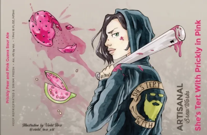 Artisanal Brew Works She's Tert With Prickly In Pink