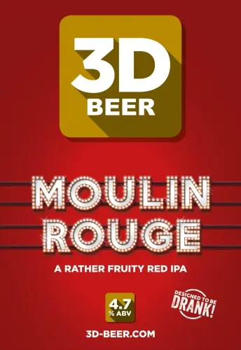 3D Beer Moulin Rouge
