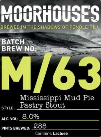 Moorhouse's Brewery M/63