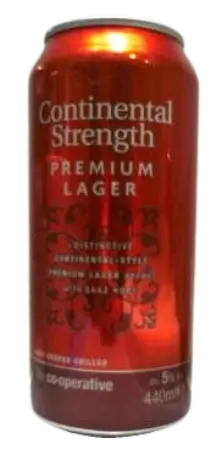 Co-operative Supermarket Continental Strength Premium Lager