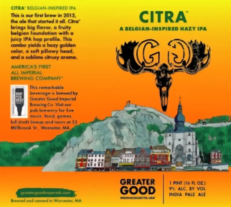 Greater Good Imperial Brewing Company Citra