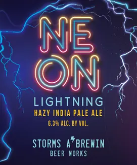 Storms A' Brewin Beer Works Neon Lightning