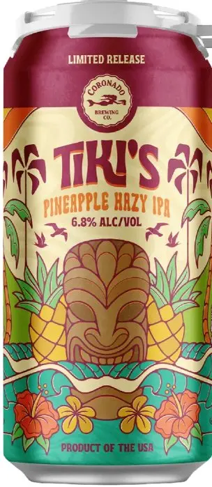 Coronado Brewing Company Tiki's Pineapple Hazy IPA