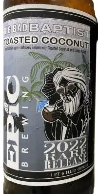 Epic Brewing Company Big Bad Baptist - Toasted Coconut
