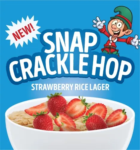 Lake of the Woods Brewing Company Snap Crackle Hop Strawberry Rice Lager