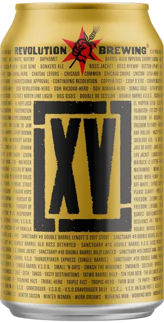 Revolution Brewing Company 15 Year Beer