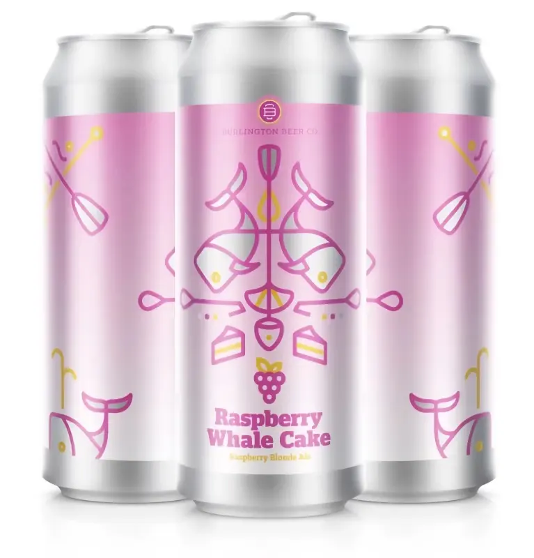 Burlington Beer Company Raspberry Whale Cake