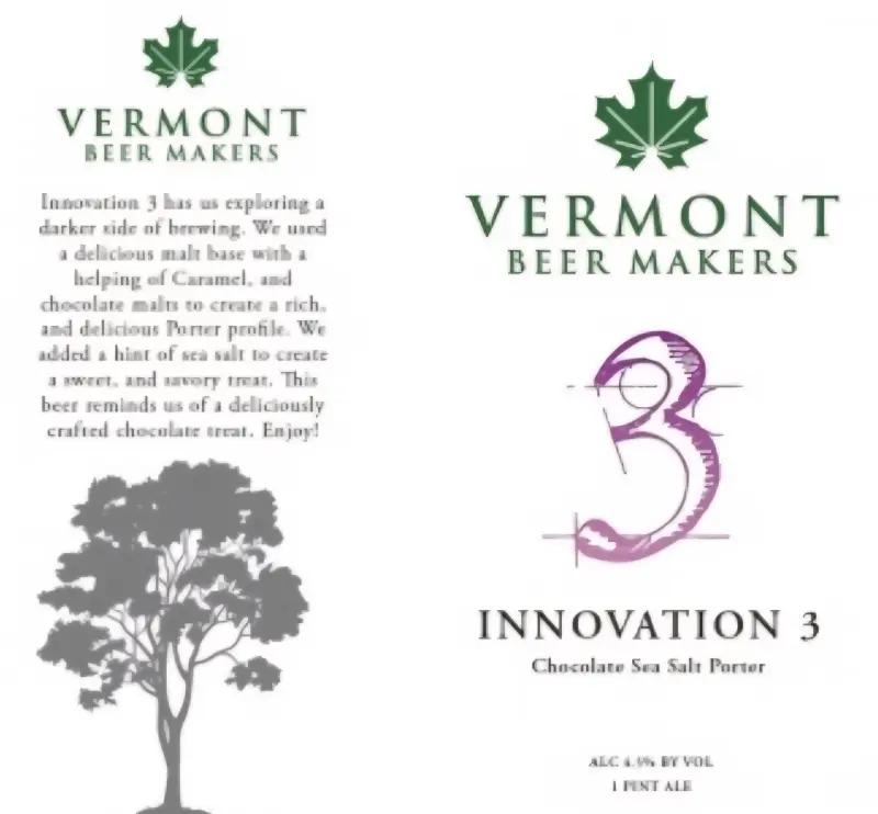 Vermont Beer Makers Innovation 3 Chocolate Sea Salt Porter