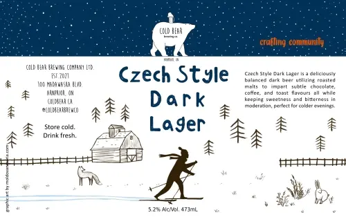 Cold Bear Brewing Company Czech Style Dark Lager