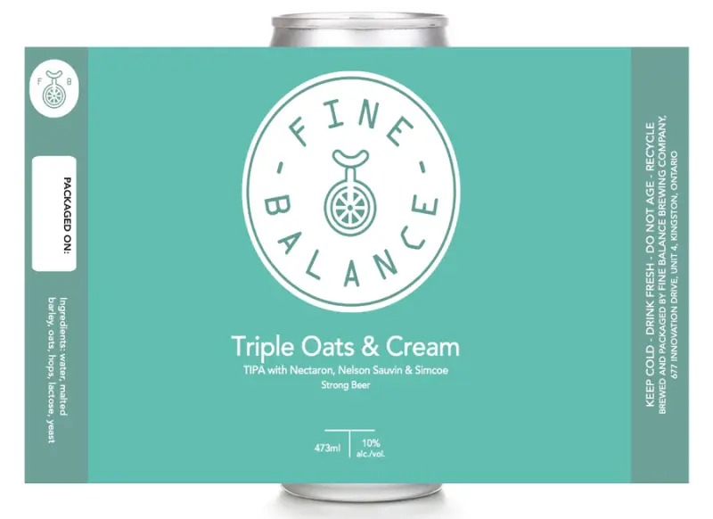 Fine Balance Brewing Company Triple Oats & Cream (Nectaron, Nelson Sauvin & Simcoe)