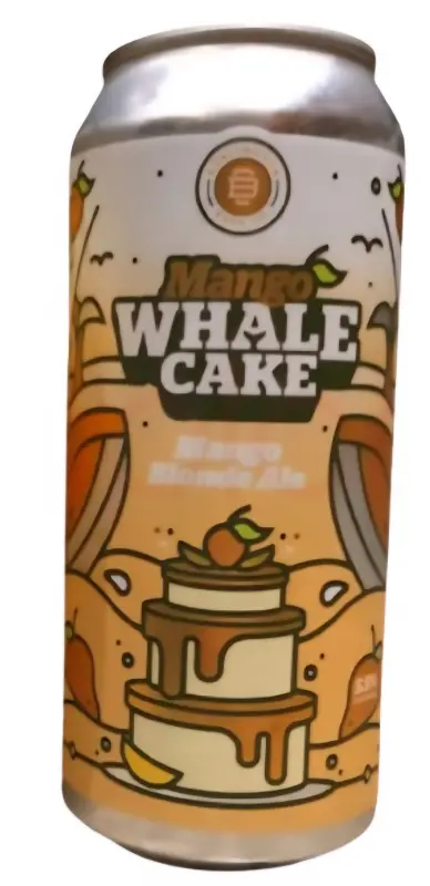Burlington Beer Company Mango Whale Cake