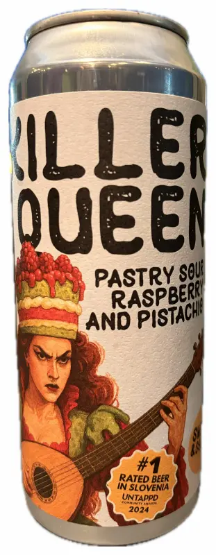 Clef Brewery Killer Queen Pastry Sour with Raspberry and Pistachio