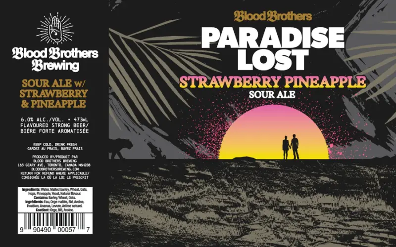 Blood Brothers Brewing Paradise Lost - Strawberry Pineapple