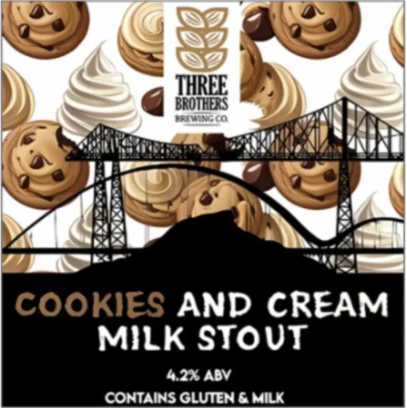 Three Brothers Brewing Co. Cookies And Cream Milk Stout