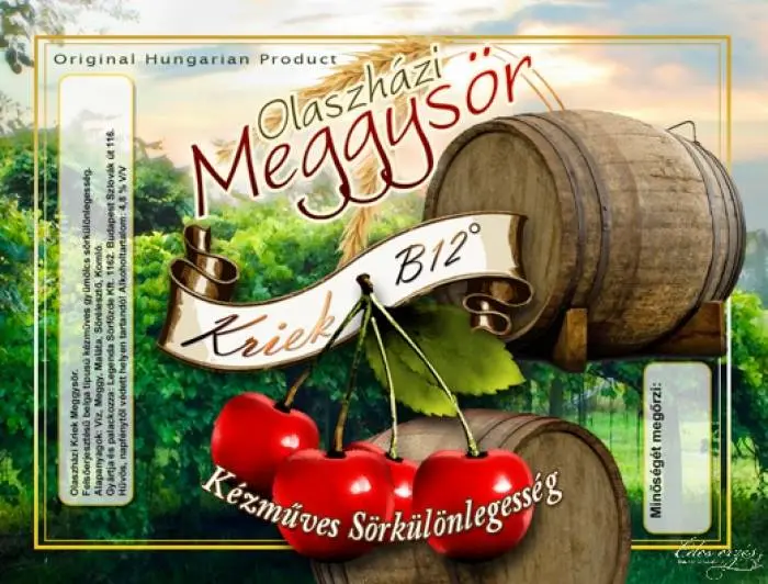 Legenda Sörfozde Olaszházi Meggysör Kriek