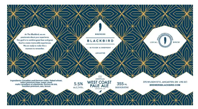 Brewers Blackbird Kitchen & Brewery West Coast Pale Ale