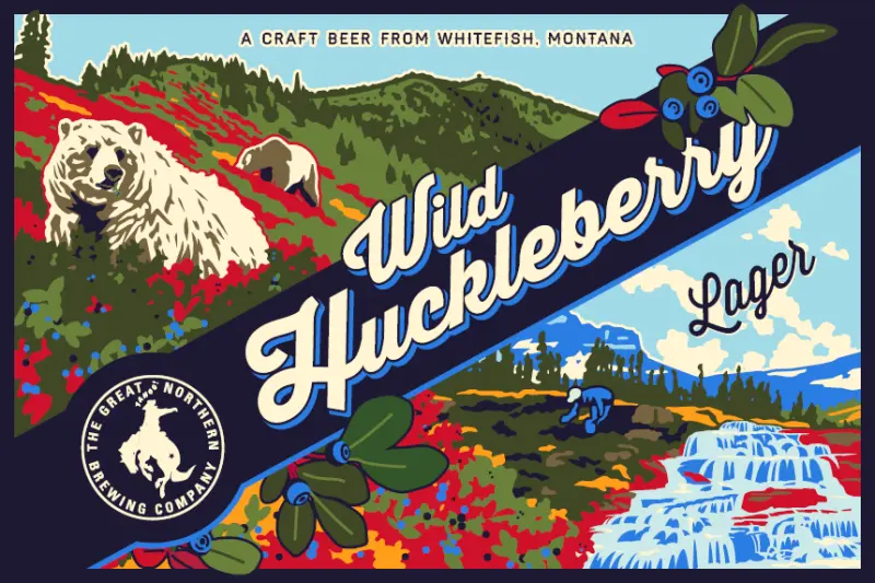 Great Northern Brewing Company Wild Huckleberry Craft Lager