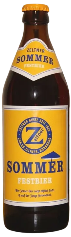 Joh. Gg. Zeltner Biergroßhandel Sommer Festbier