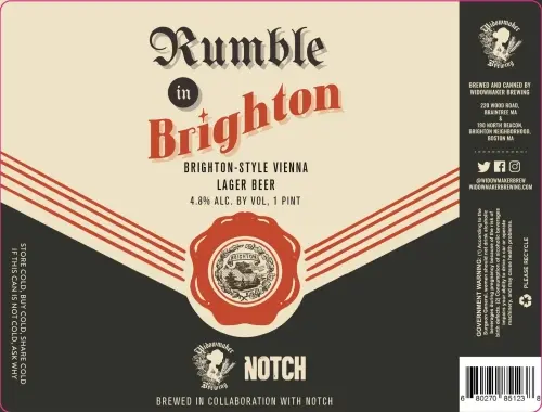 Widowmaker Brewing Rumble in Brighton