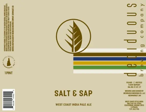 Deciduous Brewing Company Salt and Sap