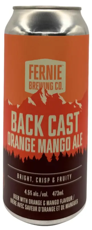Fernie Brewing Company Back Cast Orange Mango Ale