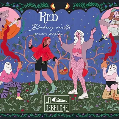Brasserie la Débauche Red Cream Pastry