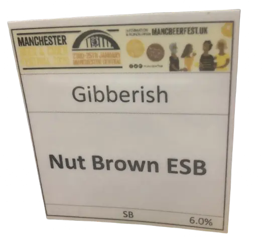 Gibberish Brewpub Nut Brown ESB